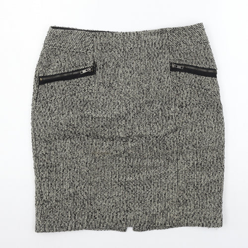 FOREVER 21 Womens Grey   A-Line Skirt Size L