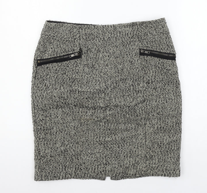 FOREVER 21 Womens Grey   A-Line Skirt Size L