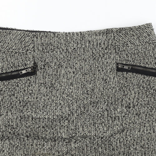 FOREVER 21 Womens Grey   A-Line Skirt Size L