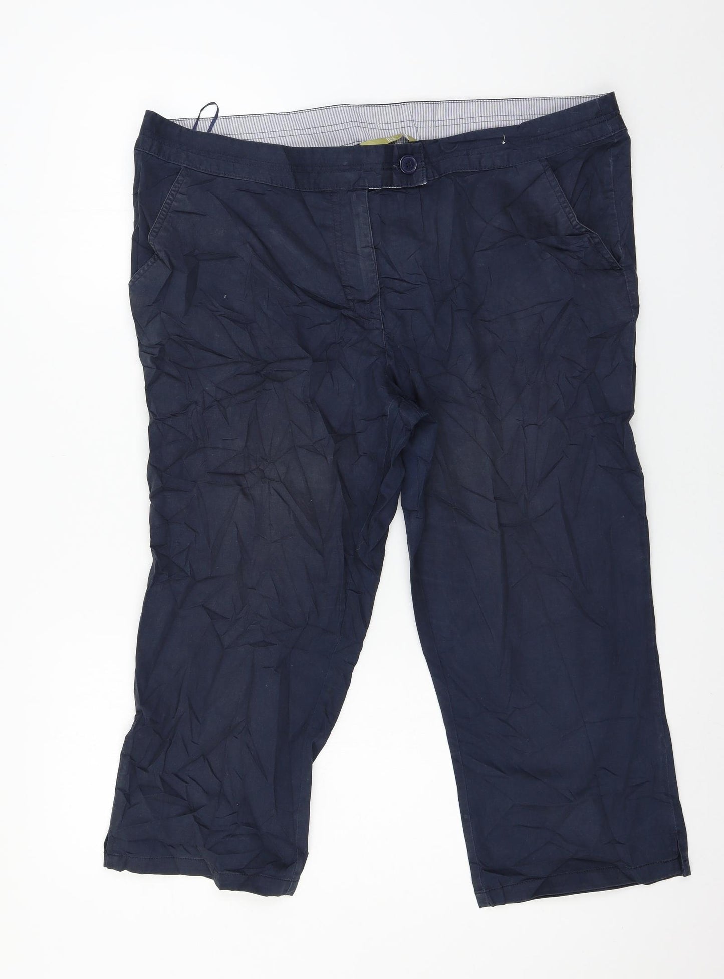 TU Womens Blue   Cropped Trousers Size 18 L21 in
