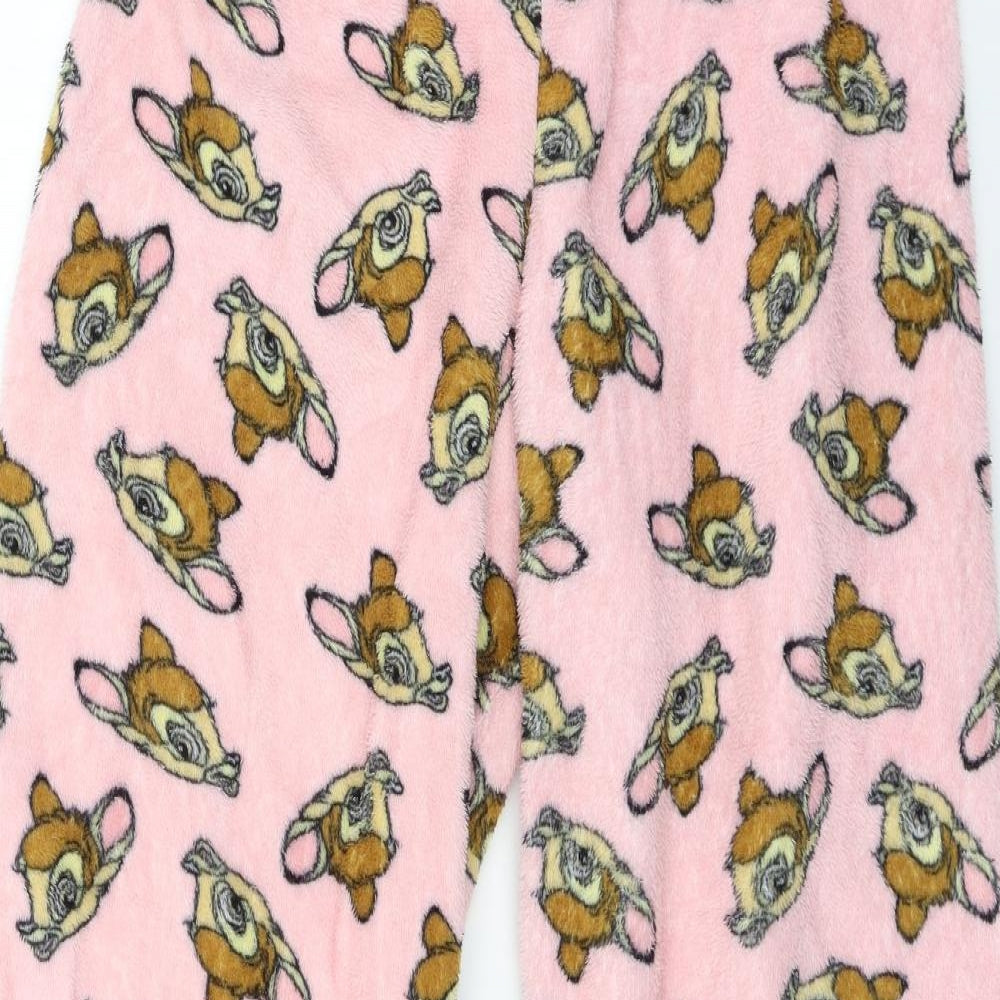 Love to Lounge Womens Pink Geometric Microfibre Capri Pyjama Pants Size 10