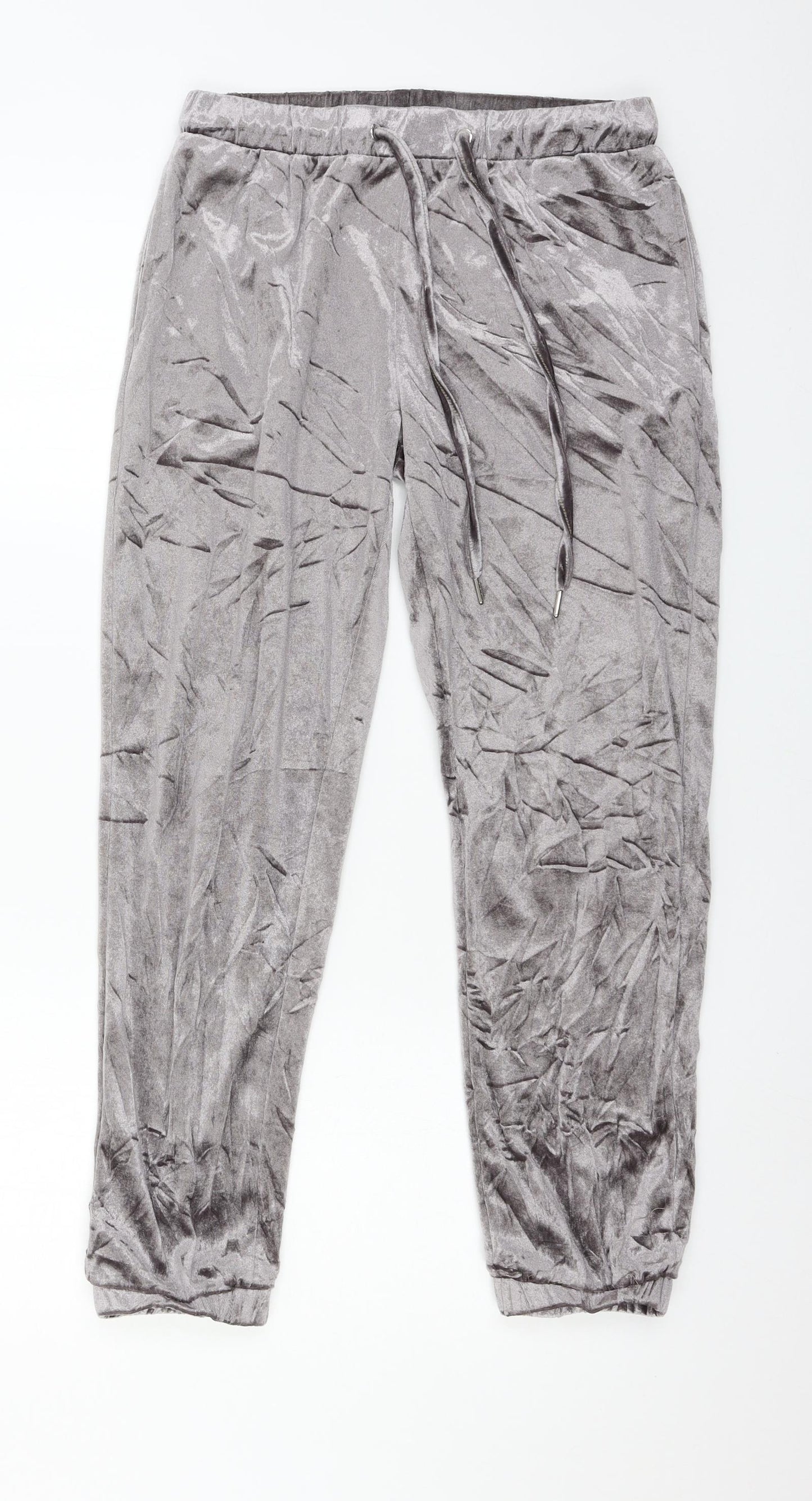 Zara Womens Purple  Velour Trousers  Size M L27 in