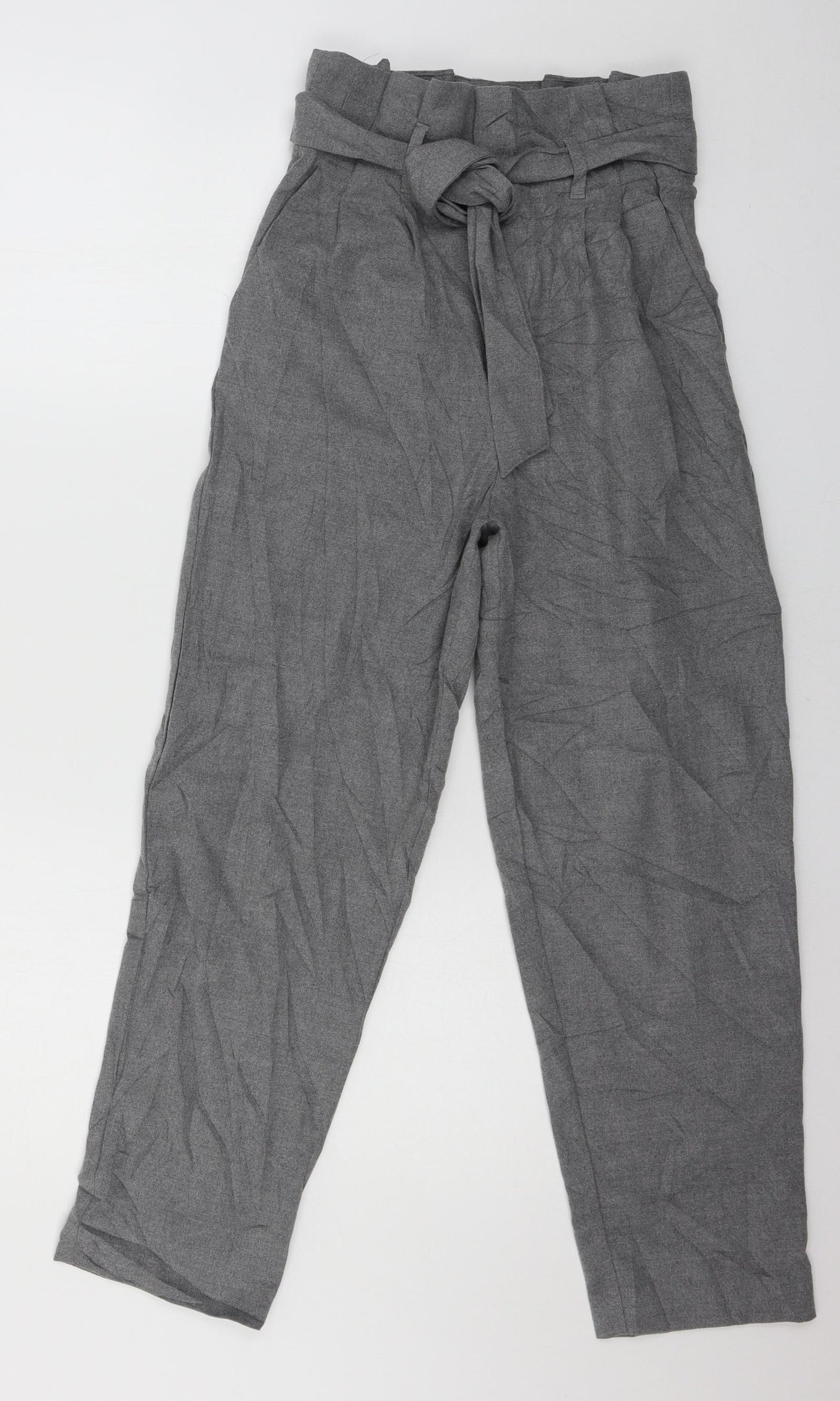 H&M Womens Grey   Trousers  Size 6 L28 in