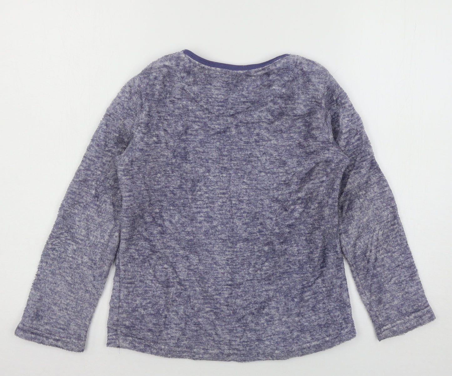 Young Dimension Girls Blue Solid Microfibre Top Pyjama Top Size 8-9 Years  - Too Early for me