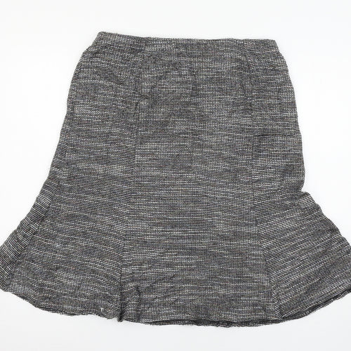 Marks and Spencer Womens Grey  Jersey Flare Skirt Size 14