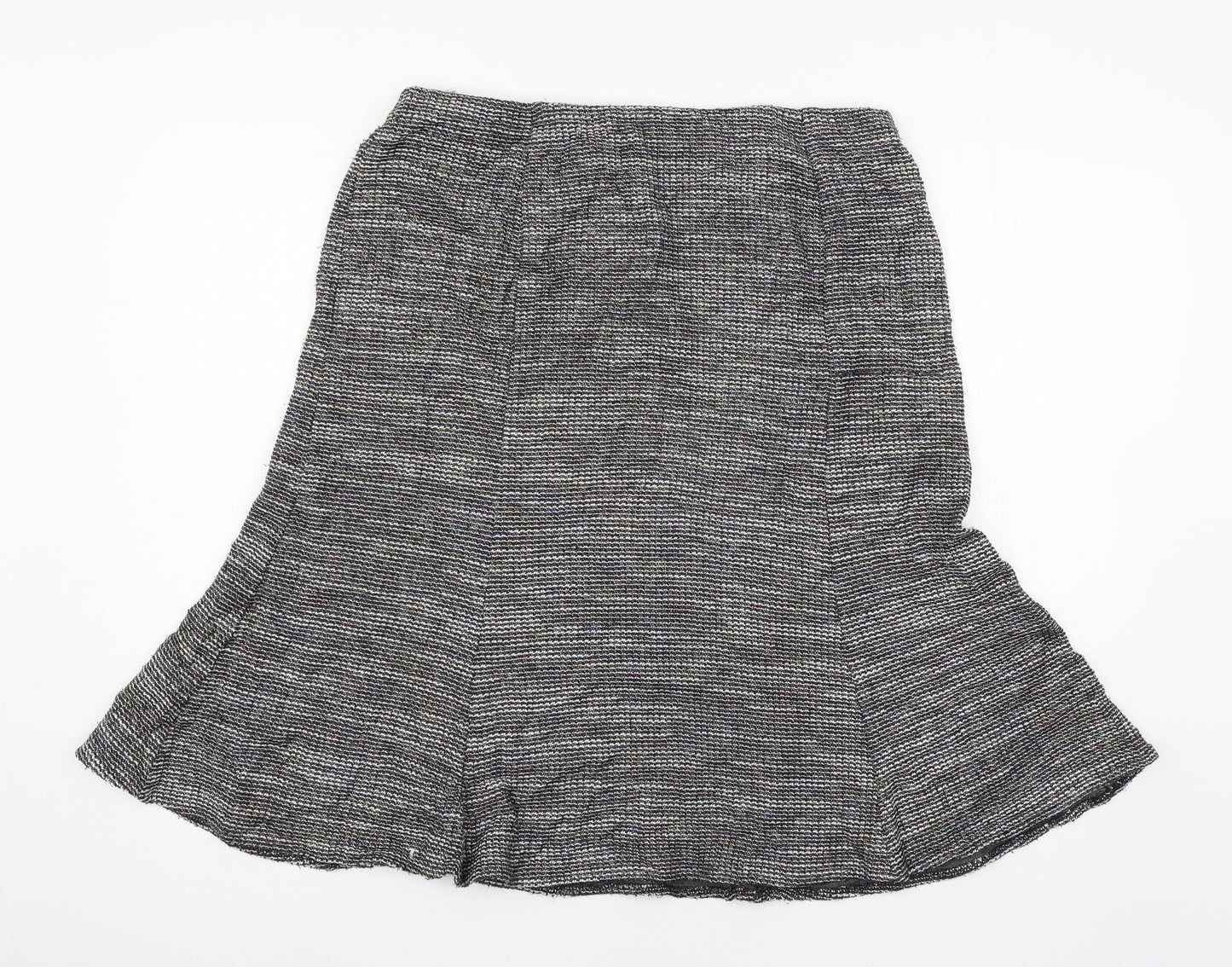 Marks and Spencer Womens Grey  Jersey Flare Skirt Size 14