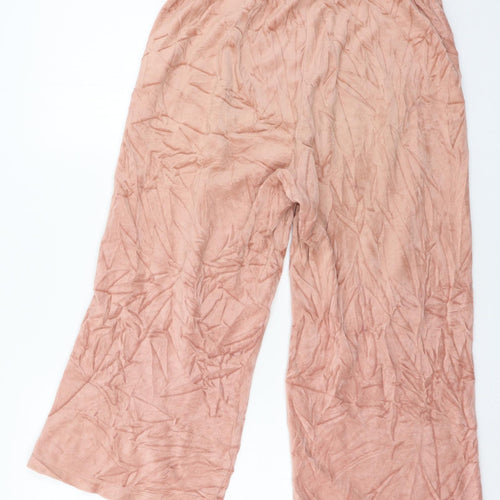 FOREVER 21 Womens Pink  Velour Capri Pyjama Pants Size M