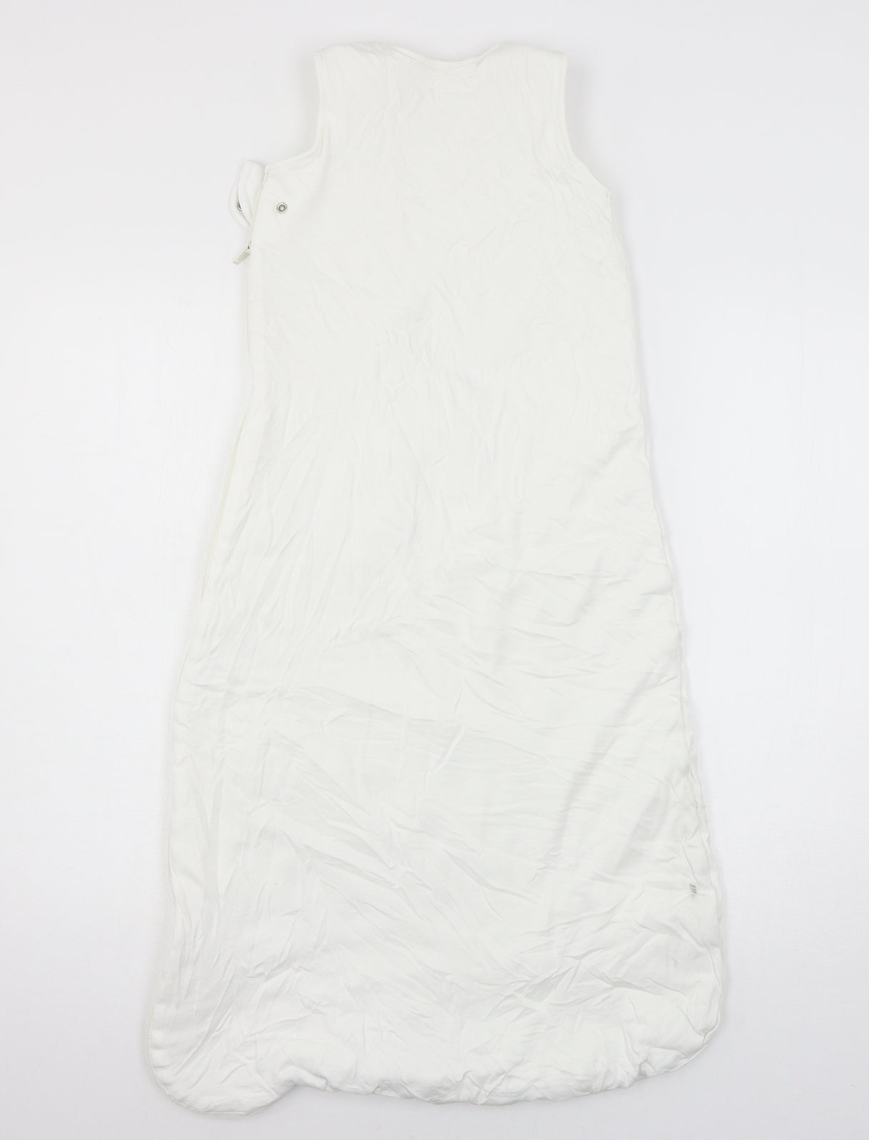 Marks and Spencer Baby White Geometric Jersey Babydoll One Piece Size 18-24 Months  - Hop into bed