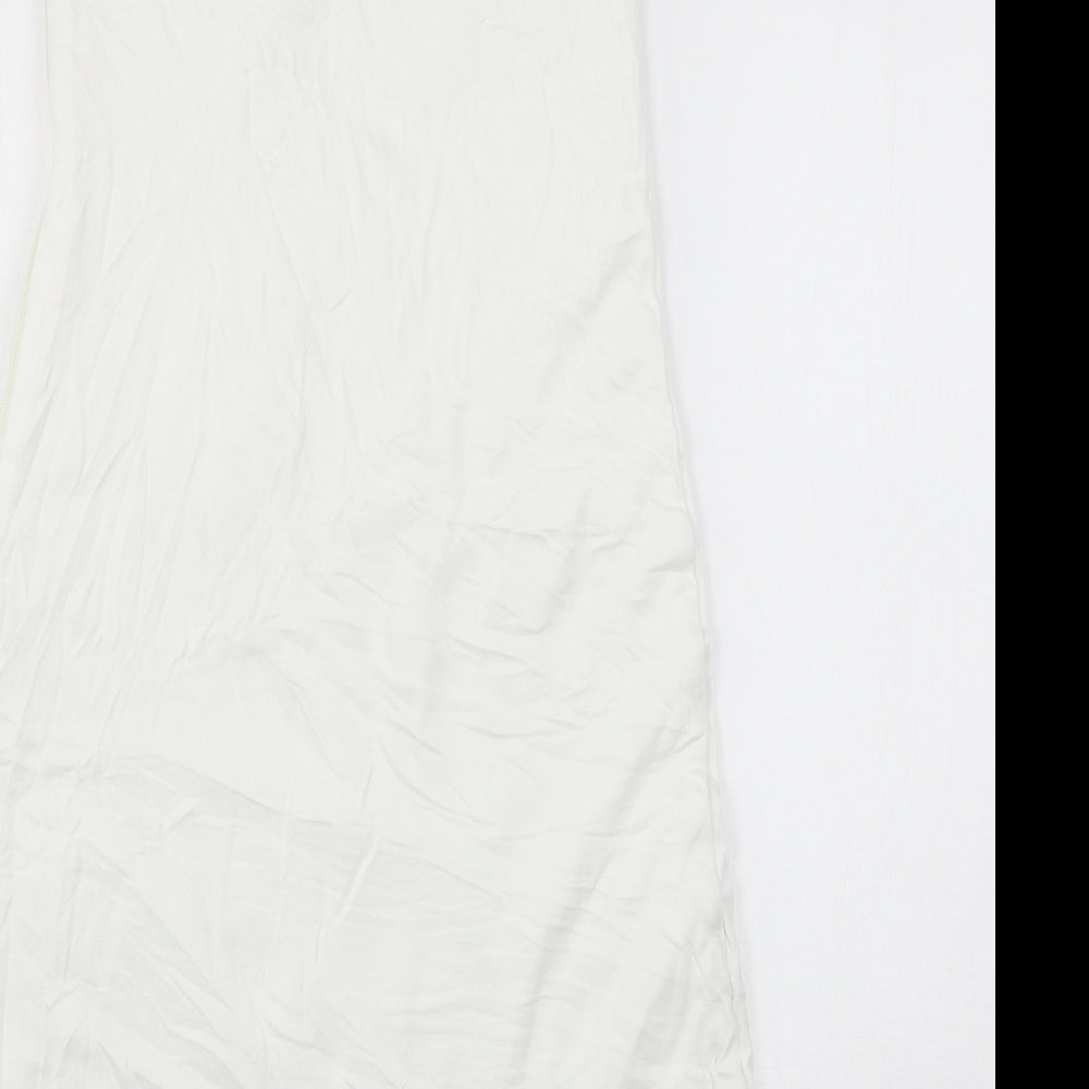 Marks and Spencer Baby White Geometric Jersey Babydoll One Piece Size 18-24 Months  - Hop into bed