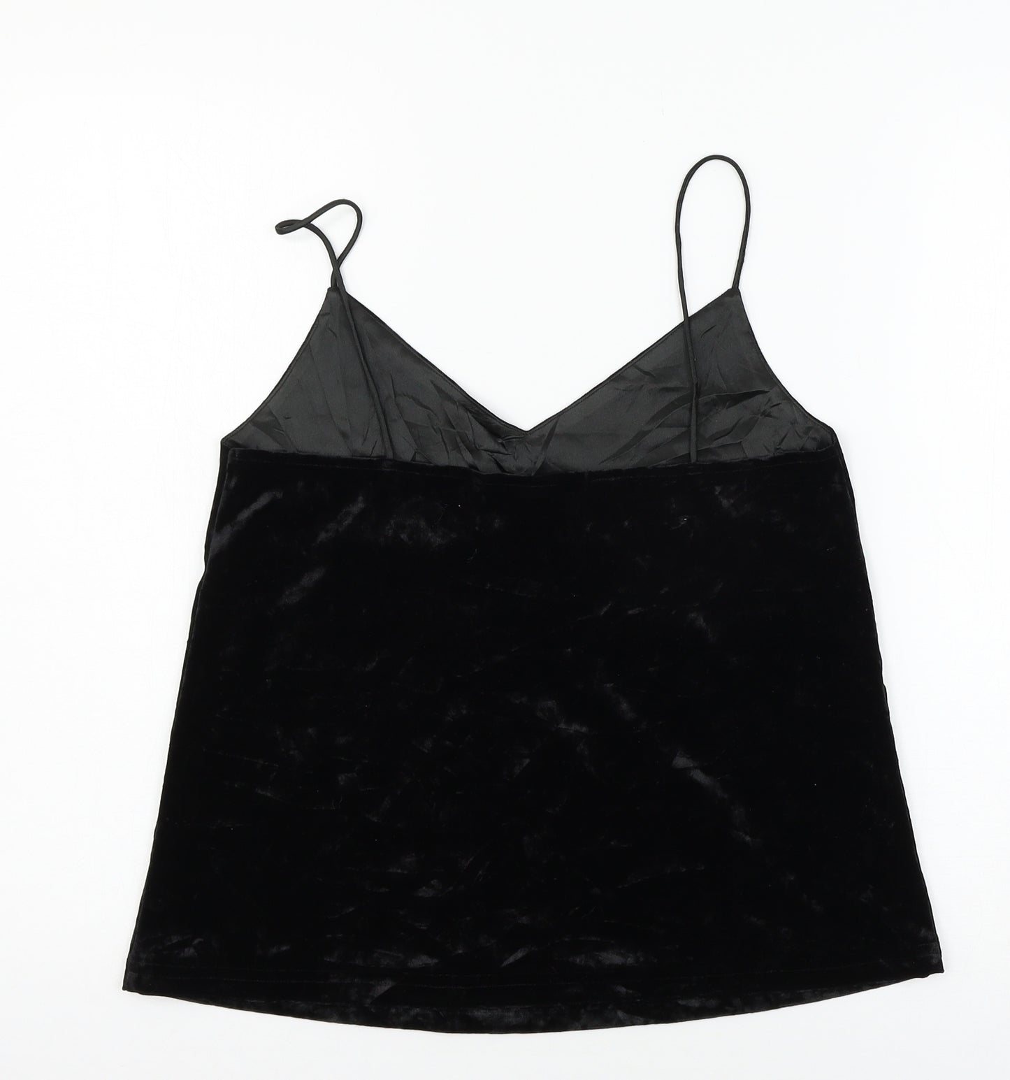 ESMARA Womens Black  Velvet Camisole Tank Size 8