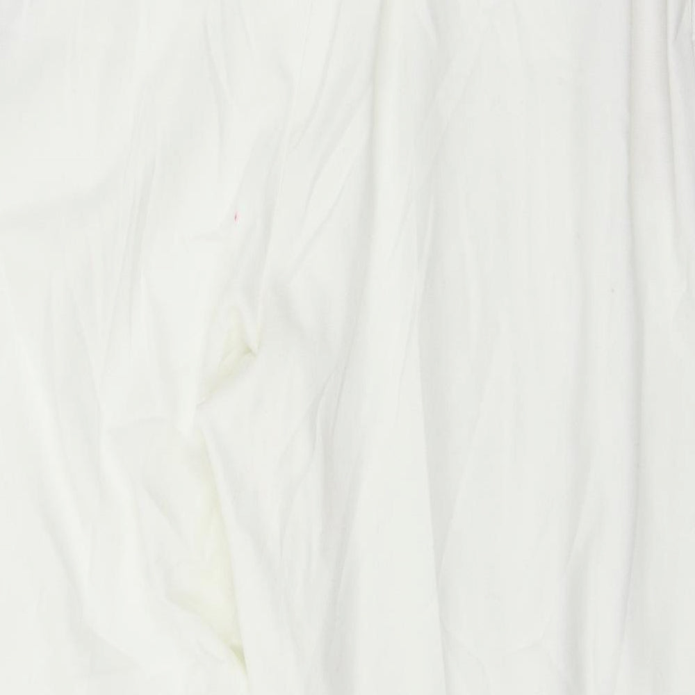 Marks and Spencer Womens Ivory   Trousers  Size 22 L27 in