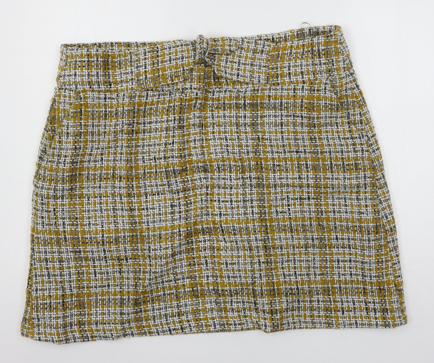 Marks and Spencer Womens Yellow   A-Line Skirt Size 22