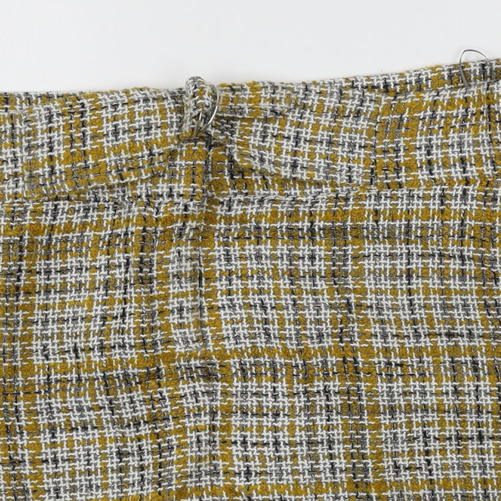Marks and Spencer Womens Yellow   A-Line Skirt Size 22