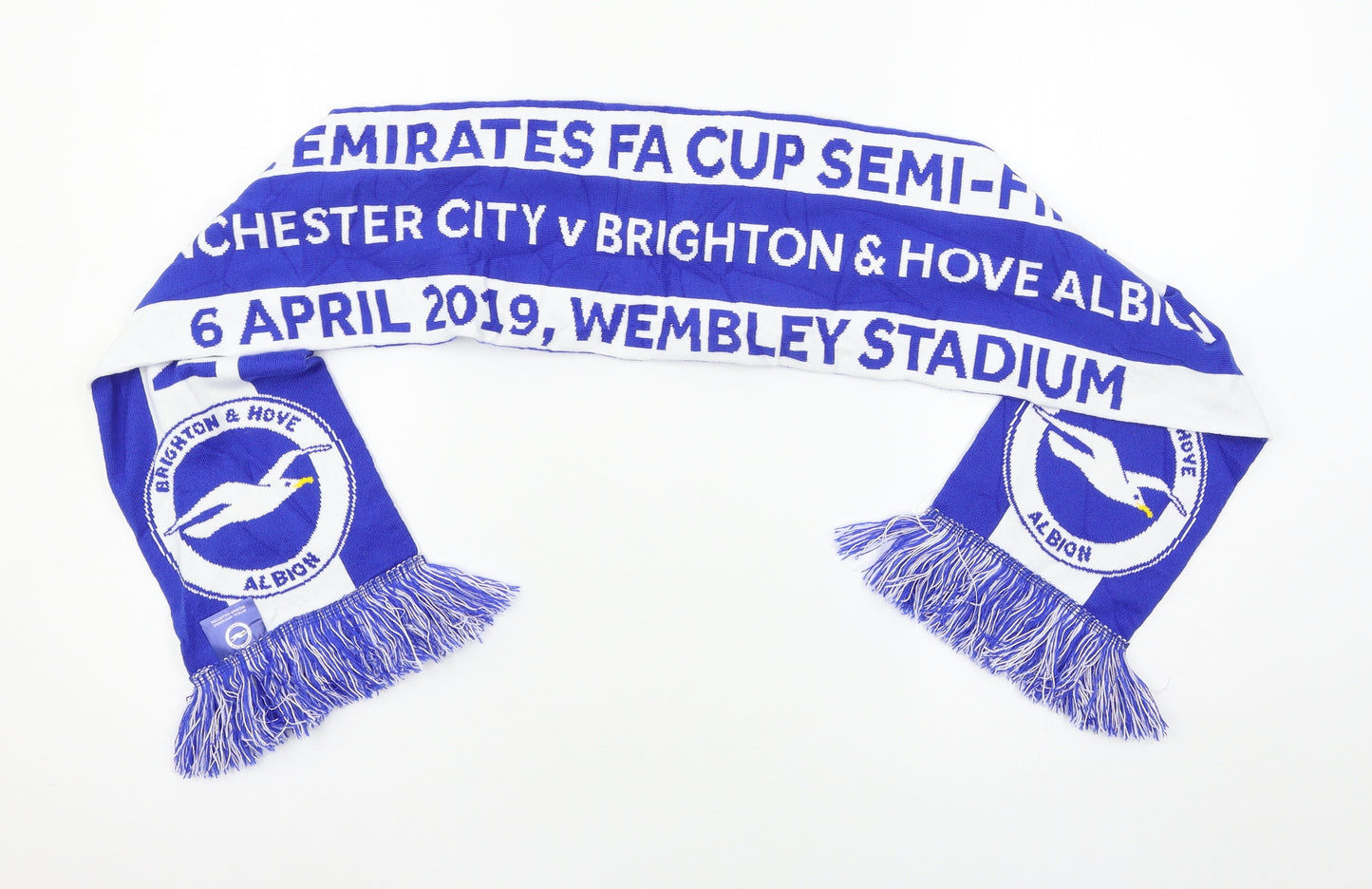 Brighton FC Football Scarf 52 in 8 in - Manchester city vs brighton