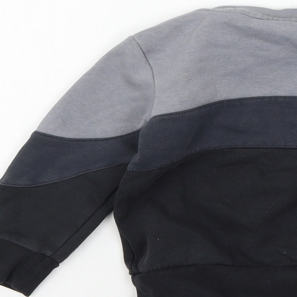 adidas Boys Grey  Jersey Pullover Jumper Size 18-24 Months