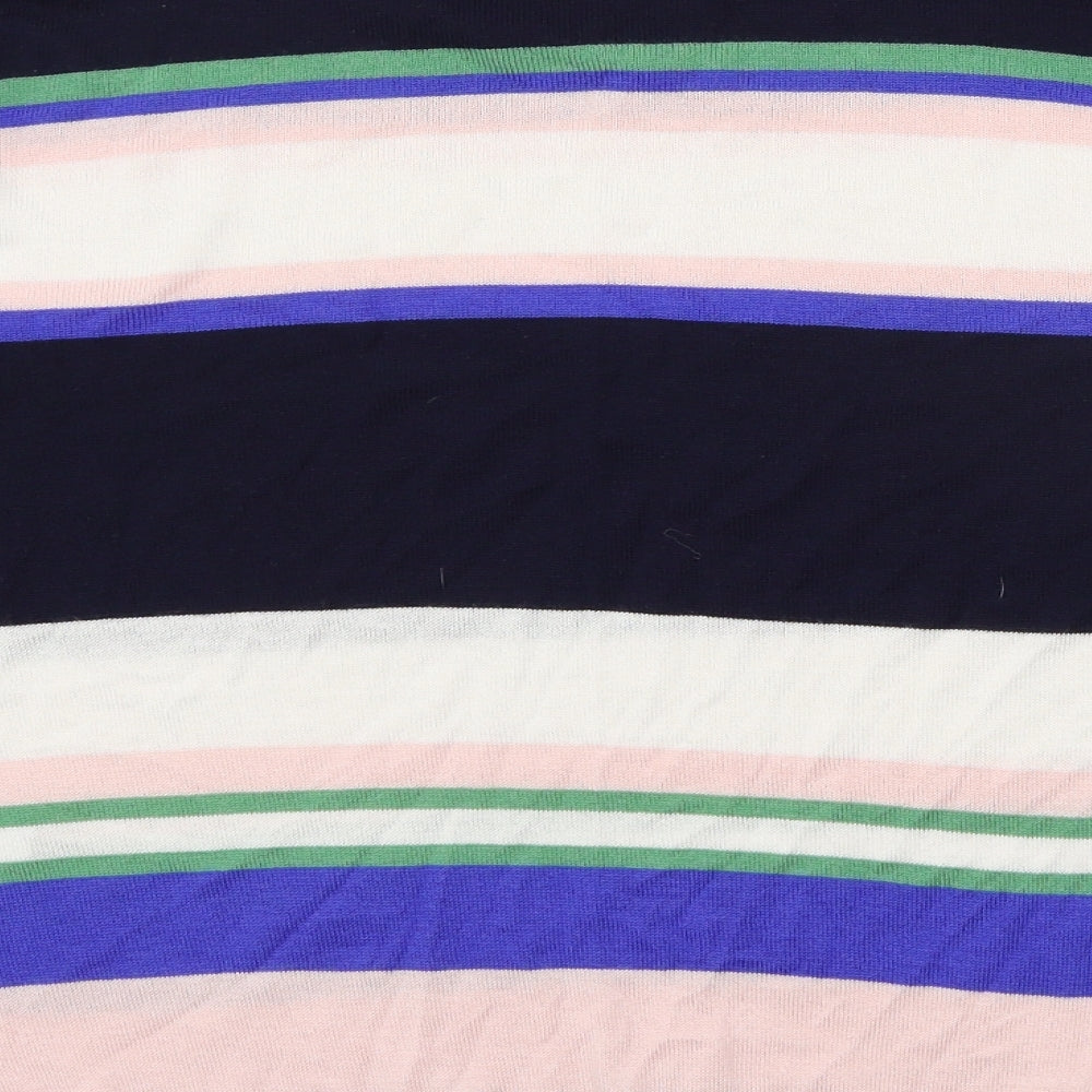Marks and Spencer Womens Blue Striped Knit Pullover Jumper Size M