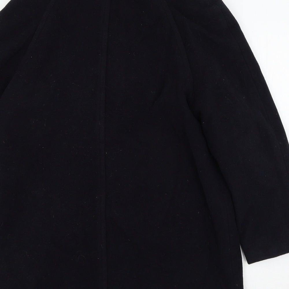 BHS Womens Black   Overcoat Coat Size 10