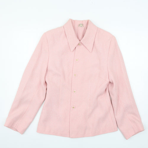 Preworn Womens Pink   Pea Coat Coat Size 10