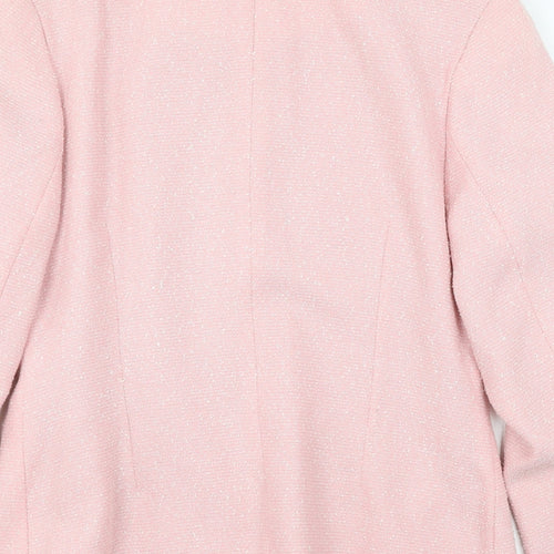 Preworn Womens Pink   Pea Coat Coat Size 10