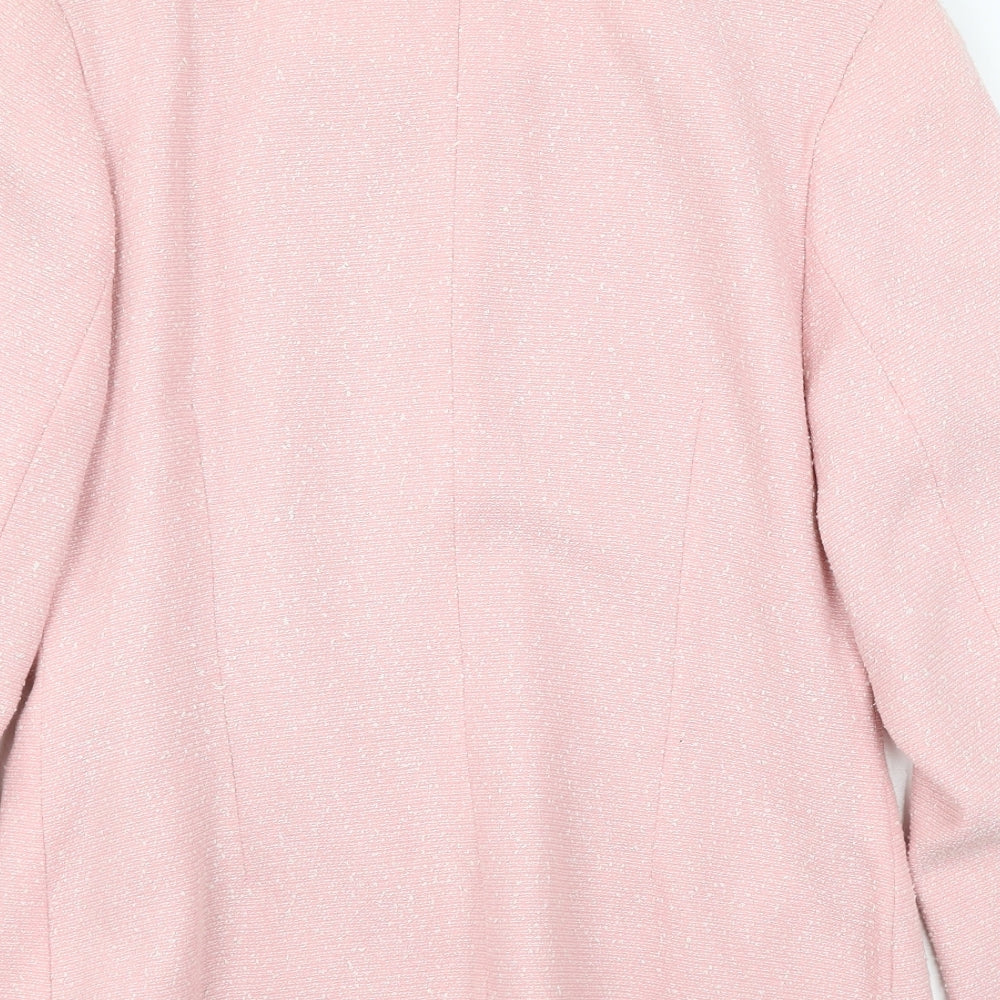 Preworn Womens Pink   Pea Coat Coat Size 10