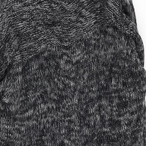 solid Mens Grey   Cardigan Jumper Size M