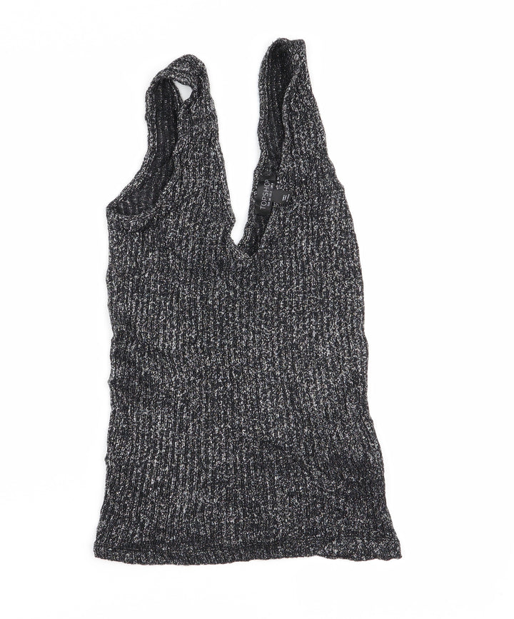 Topshop Womens Black   Basic Tank Size 6