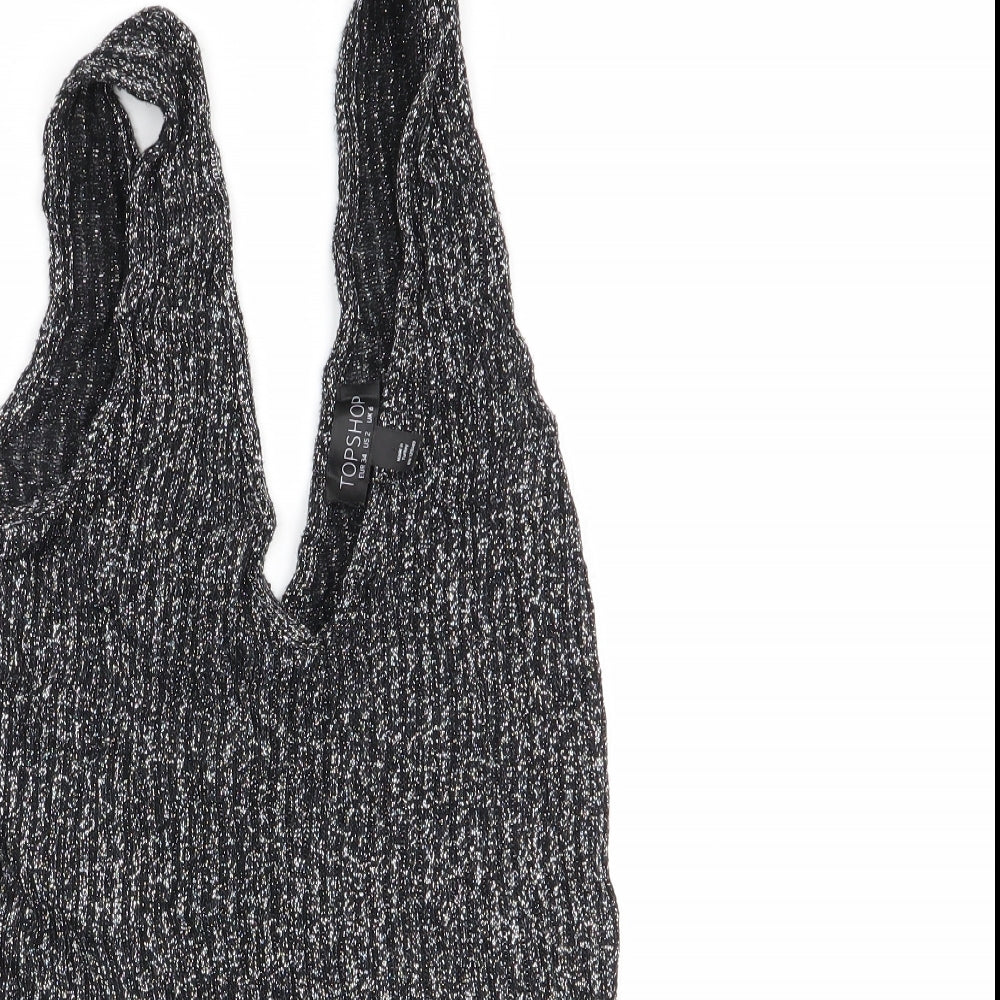 Topshop Womens Black   Basic Tank Size 6