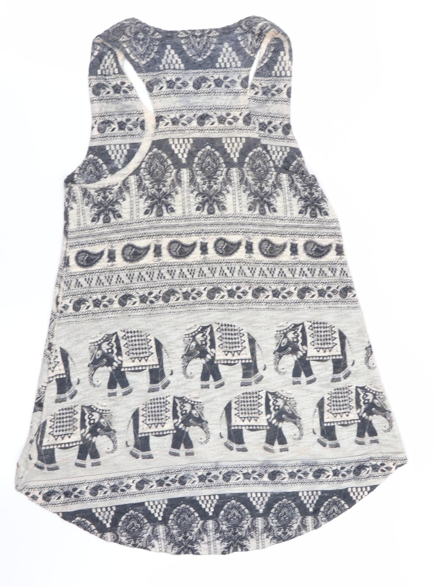 Ginger G Womens Multicoloured Geometric  Basic Tank Size S