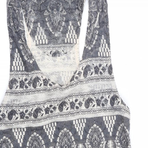 Ginger G Womens Multicoloured Geometric  Basic Tank Size S