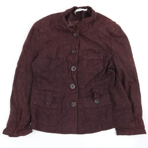 M&Co Womens Brown   Jacket Coat Size 14