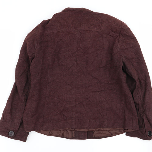 M&Co Womens Brown   Jacket Coat Size 14