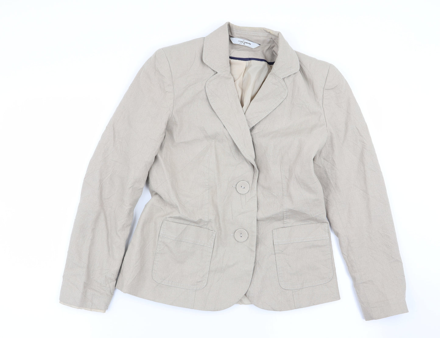 Simply Stock Shop Womens Beige   Jacket Blazer Size 10