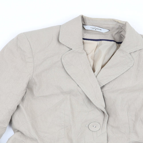 Simply Stock Shop Womens Beige   Jacket Blazer Size 10