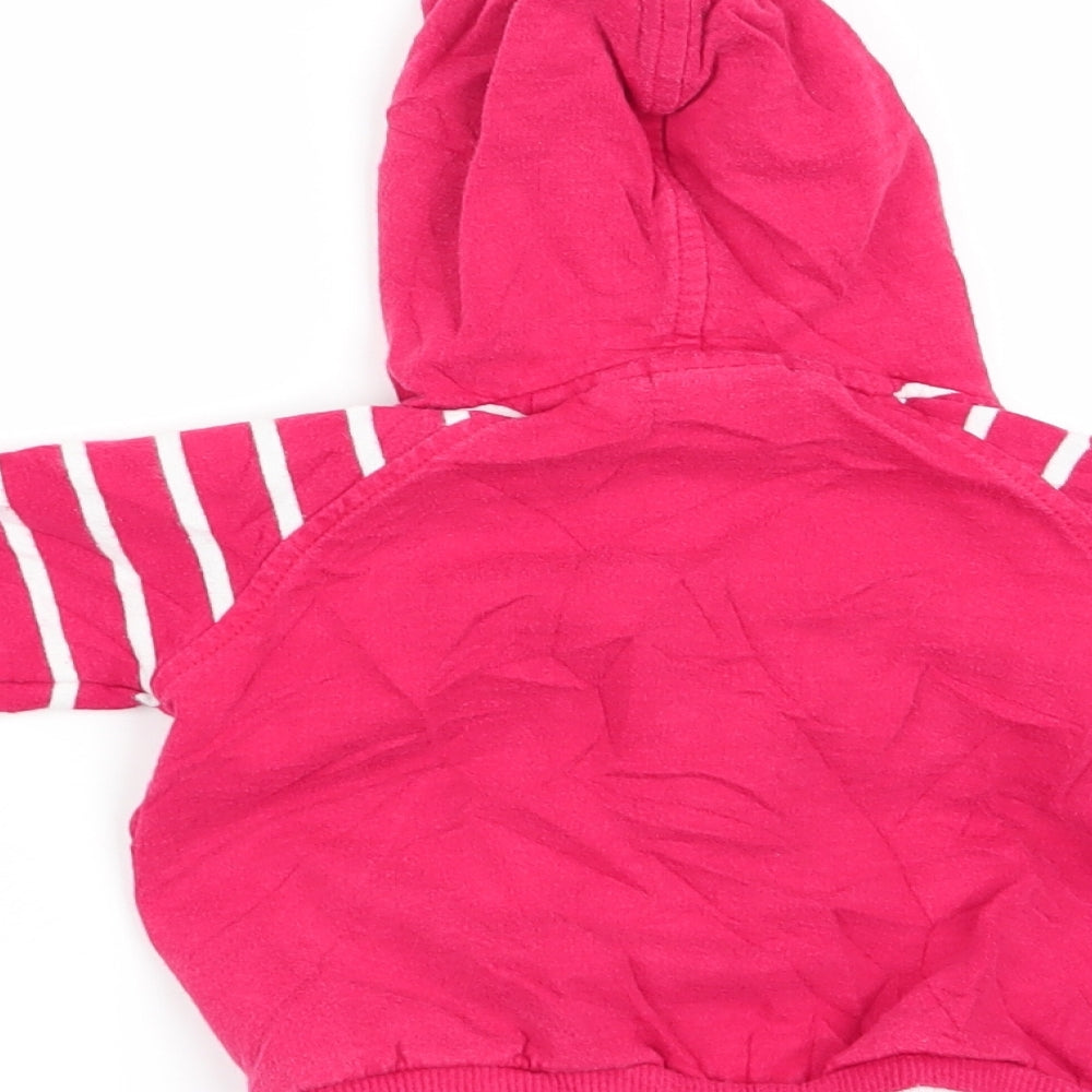 Polarn O. Pyret Boys Red Striped  Full Zip Jumper Size 0-3 Months