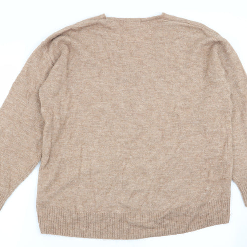 H&M Womens Beige   Pullover Jumper Size M