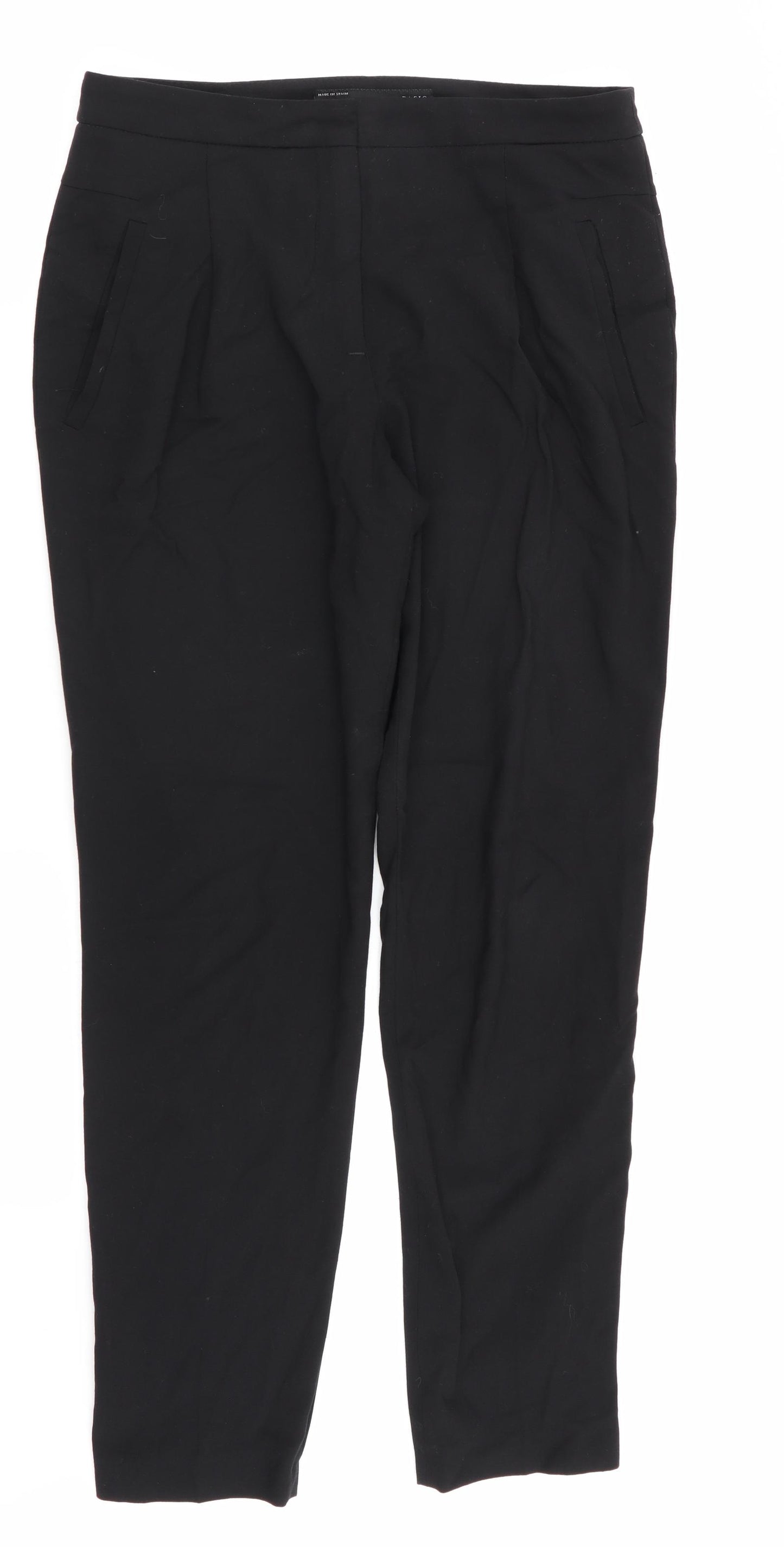 Zara Womens Black   Trousers  Size 4 L29 in