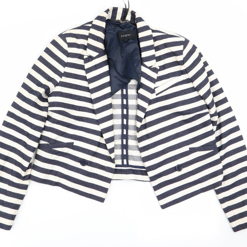 Autograph Womens Multicoloured Striped  Jacket Blazer Size 8