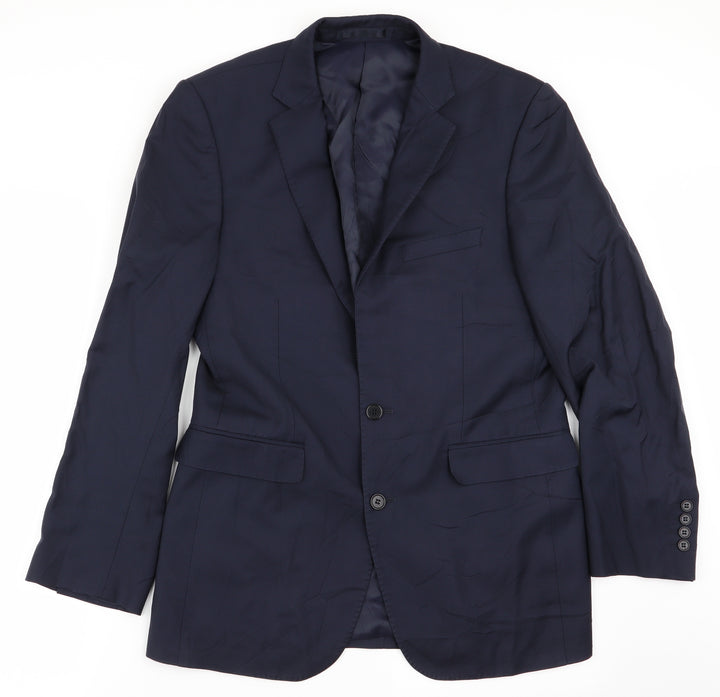lanficio Mens Blue   Jacket Blazer Size 38