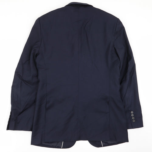 lanficio Mens Blue   Jacket Blazer Size 38