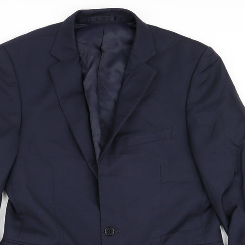lanficio Mens Blue   Jacket Blazer Size 38