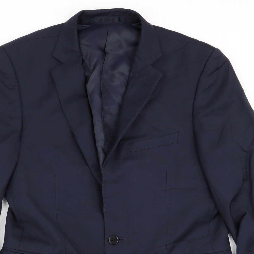 lanficio Mens Blue   Jacket Blazer Size 38