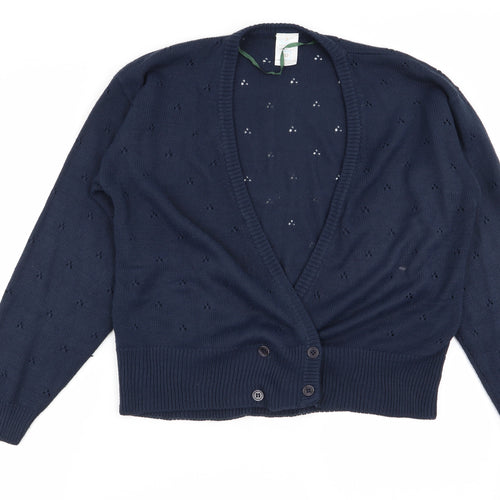 Littlewoods Womens Blue   Cardigan Jumper Size 12