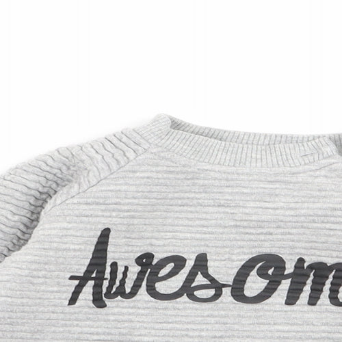 early days Boys Grey   Pullover Jumper Size 6-9 Months