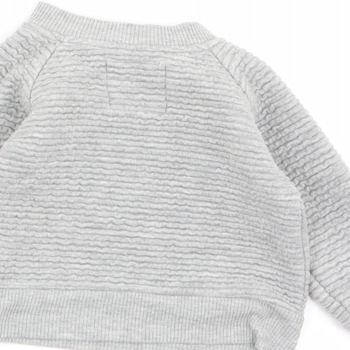 early days Boys Grey   Pullover Jumper Size 6-9 Months