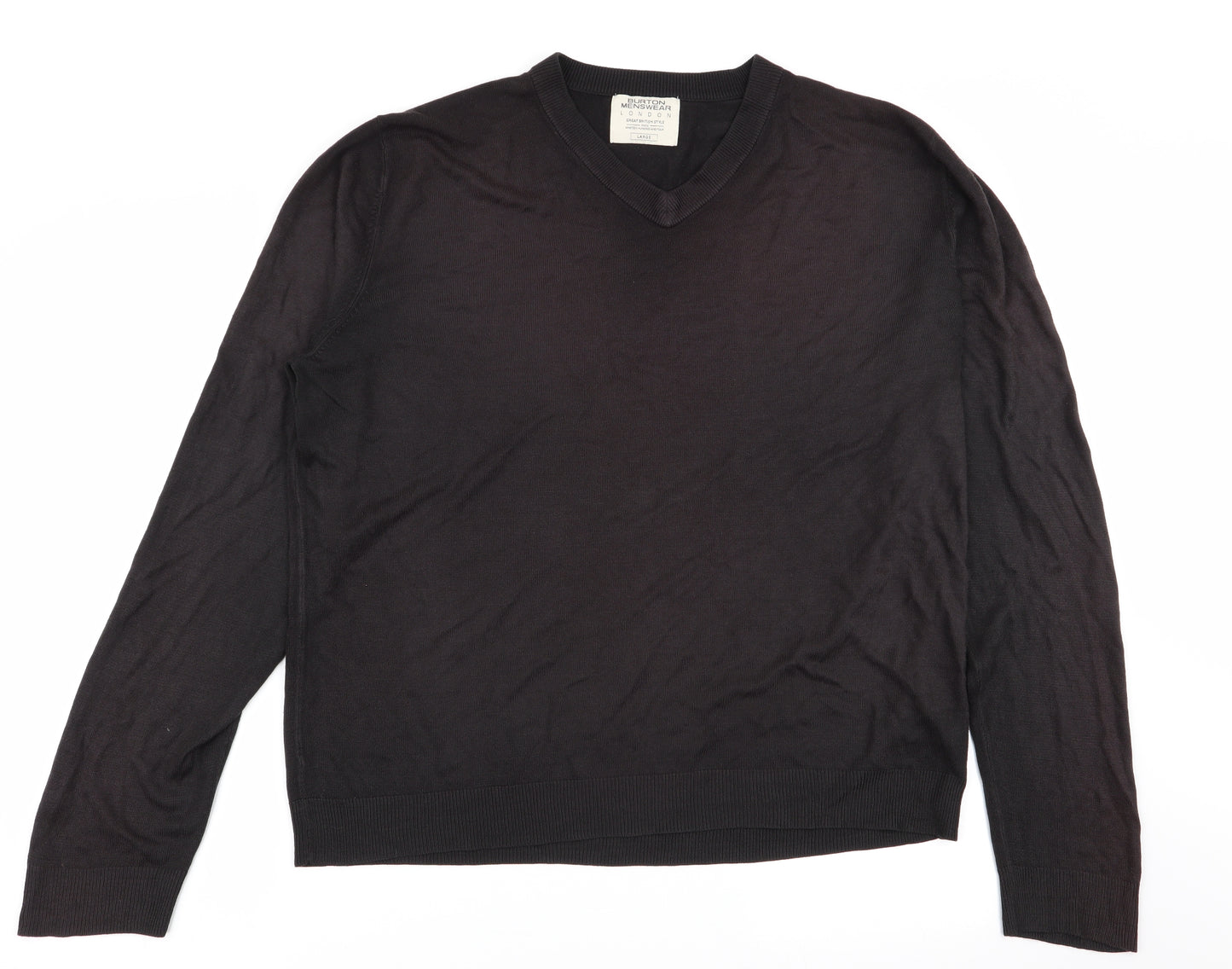 Burton menswear Mens Brown   Pullover Jumper Size L