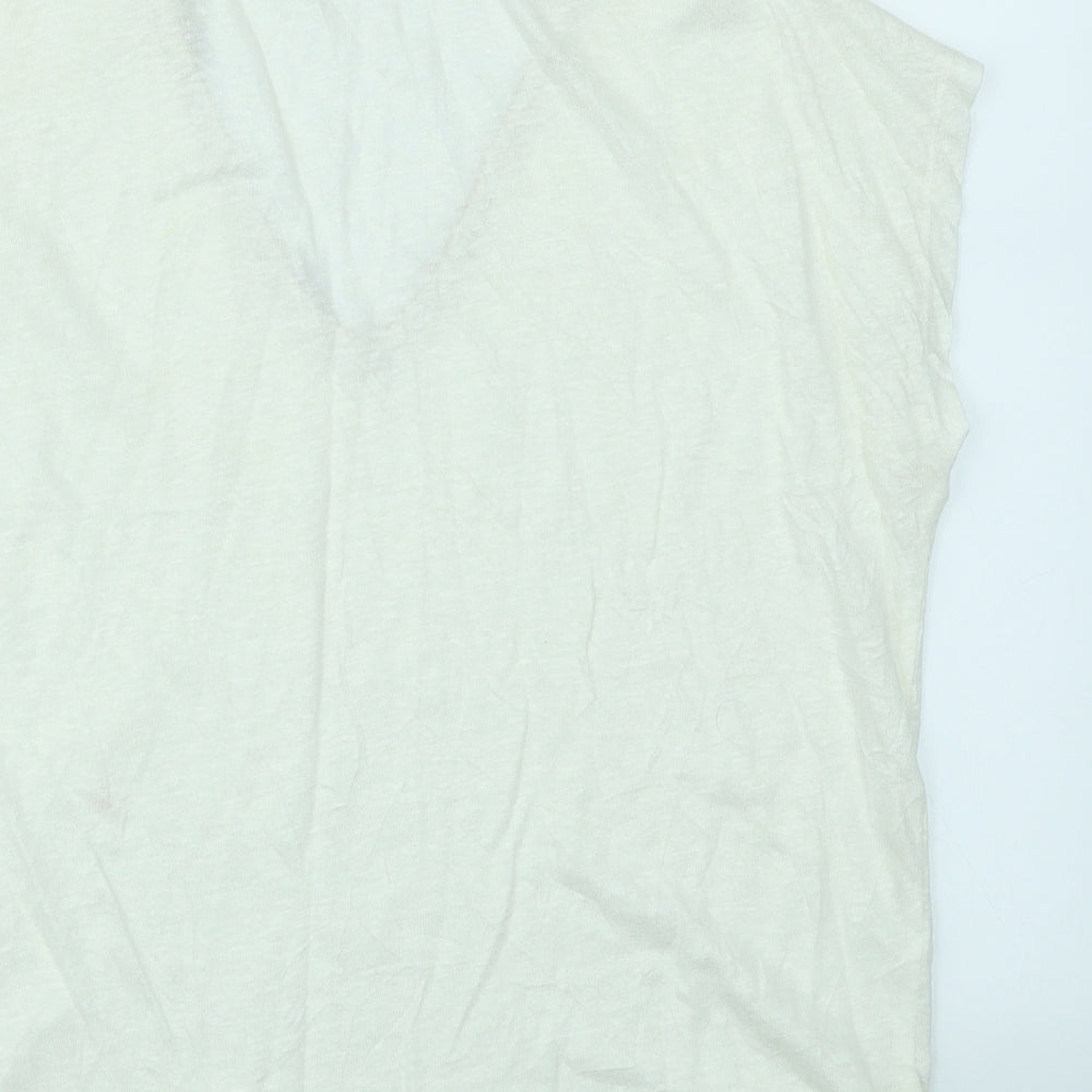 Monsoon Womens Ivory   Basic T-Shirt Size S