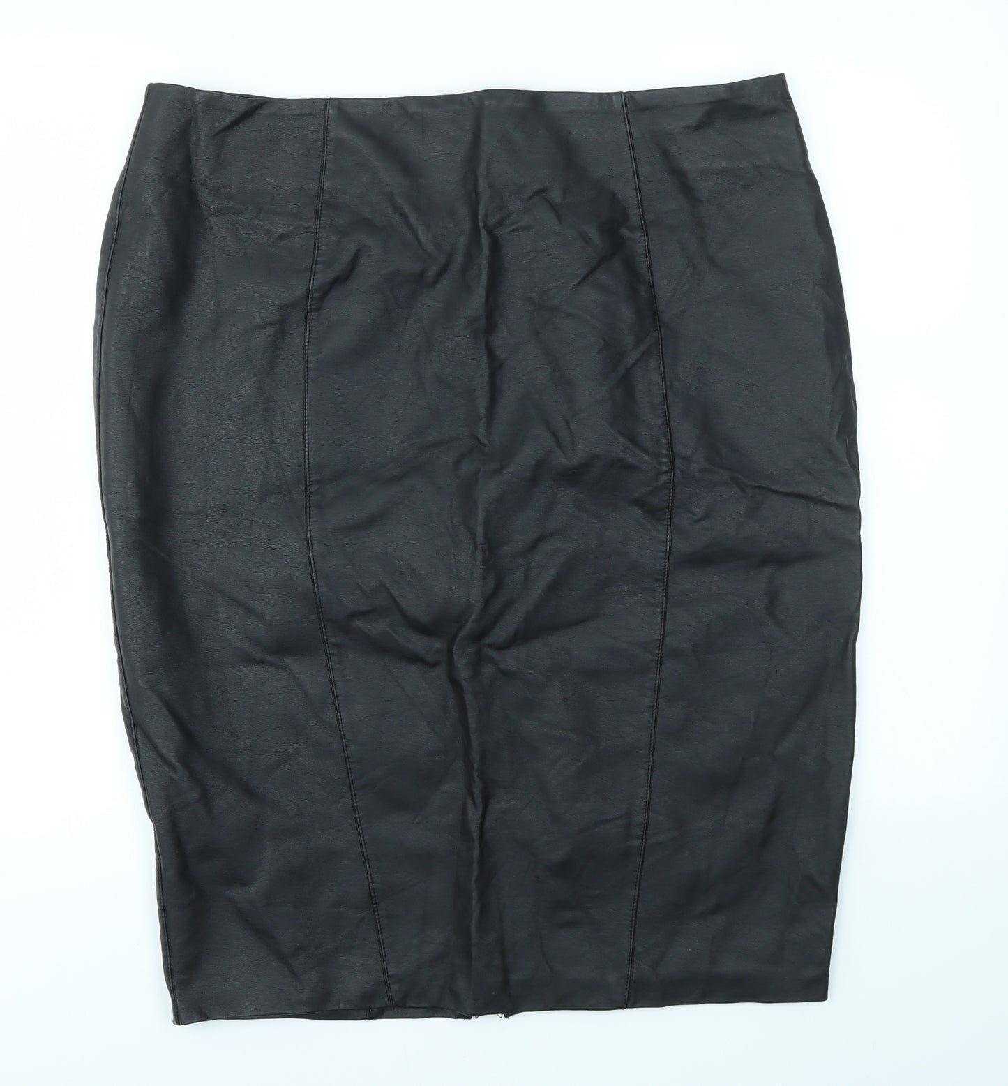 Kardashian Kollection Womens Black   A-Line Skirt Size 18