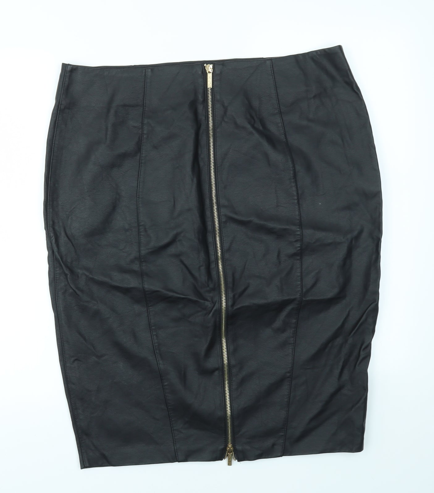 Kardashian Kollection Womens Black   A-Line Skirt Size 18
