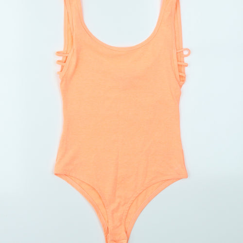 Primark Womens Orange   Bodysuit One-Piece Size 4