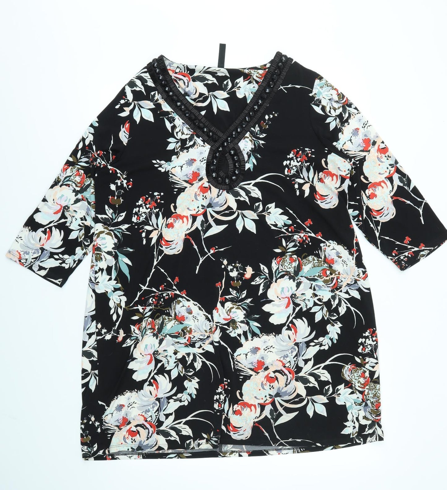 Yours Womens Ivory Floral  Fit & Flare  Size 20